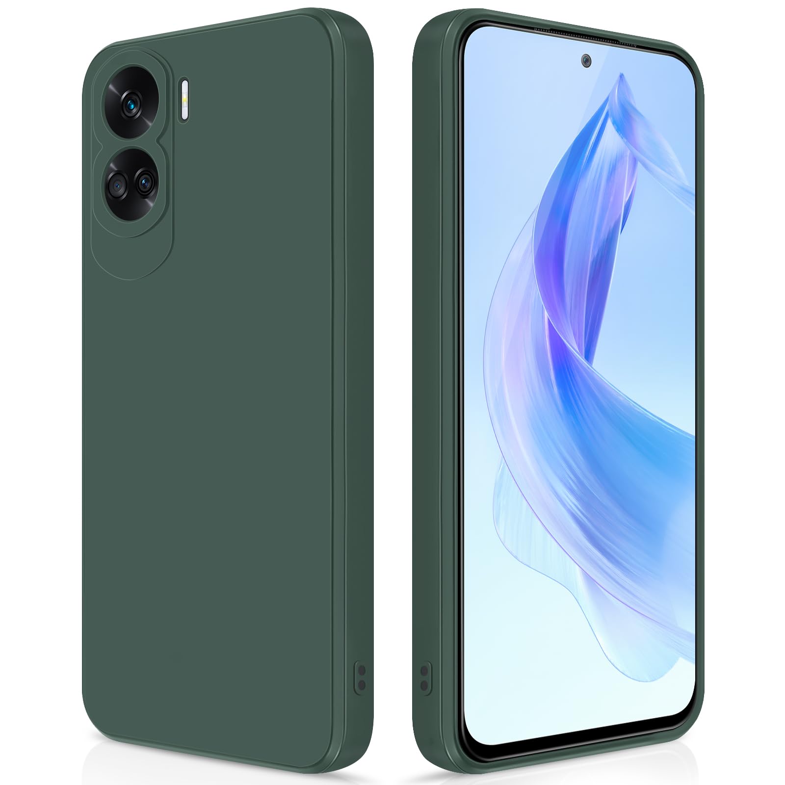 GiiYoon Case Compatible with Honor 90 Lite 5G, Silky-Soft Touch Full-Body Protective Phone Silicone Case