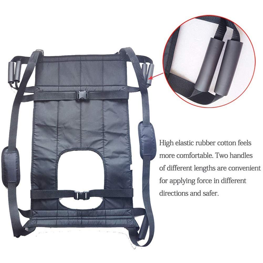 Cinturón de transferencia con arnés para elevación de pacientes - Cinturón de seguridad para transporte en silla de ruedas Cinturón de arnés impermeable para uso en el baño Tabla de transferencia
