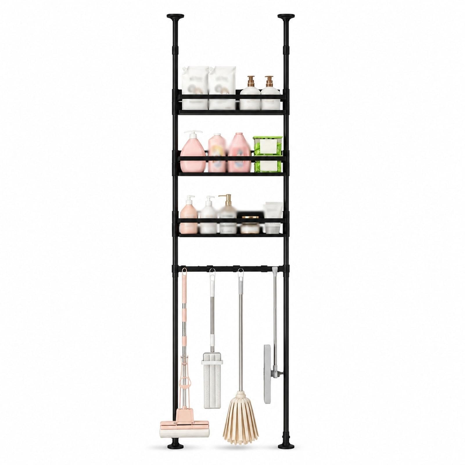 Scaffale Estensibile Con Asta Telescopica, Organizer
