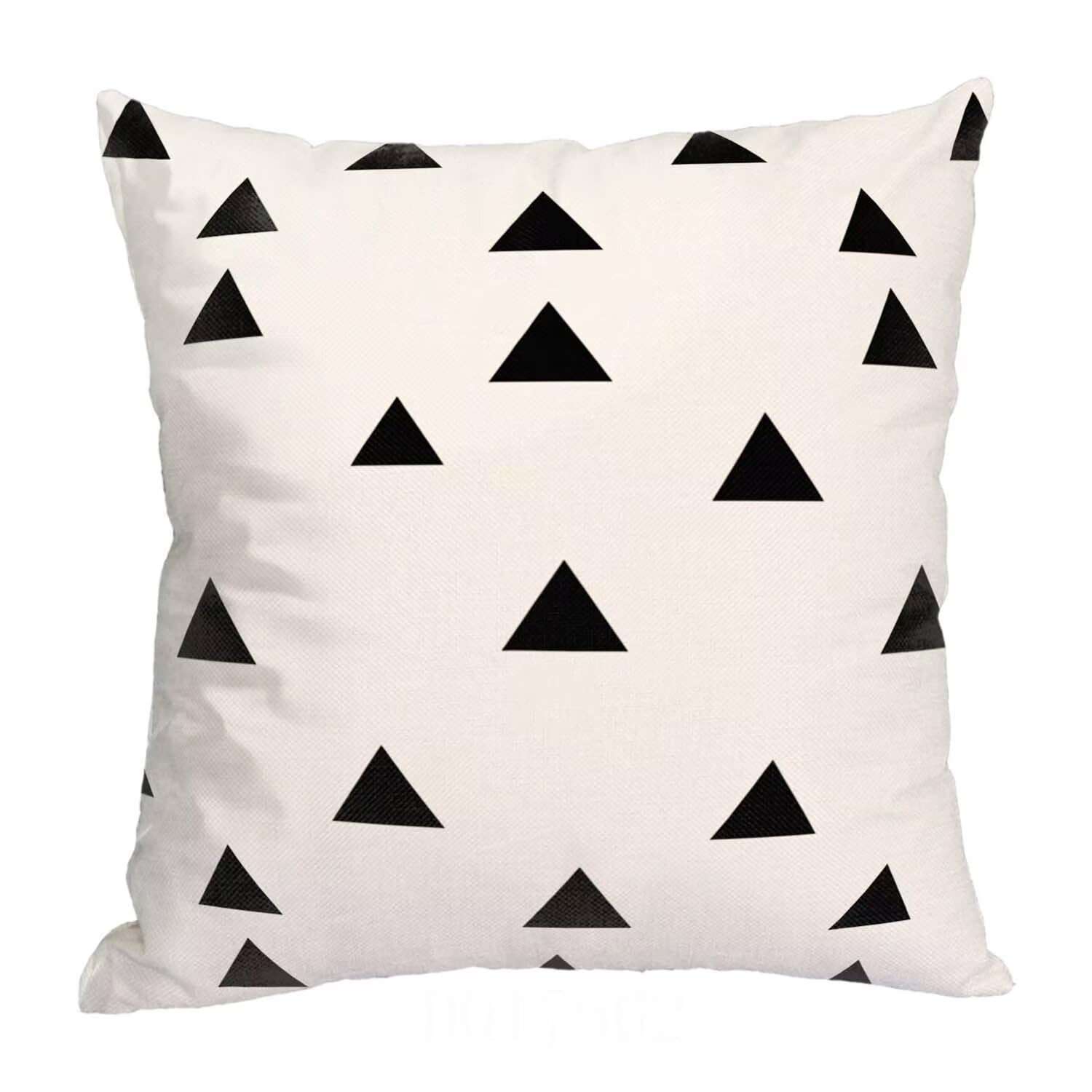 Fundas Cojines SuavesEn Blanco Y Negro Fundas Cojines Cuadradas Suaves Funda Almohada Cojines Suaves Sillas Jardin para Oficina Jardín Cama Sofá Banco Interior Juego de 4 Funda Cojin GeometríA mu-437