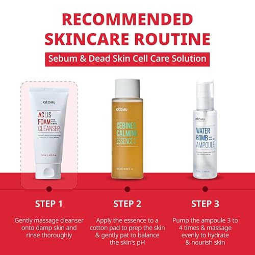 Miniatura 7 de ATOMU Limpiador de espuma ACLIS de limpieza profunda para eliminar el acné aceitoso ligeramente alcalino, 4.05 onzas líquidas