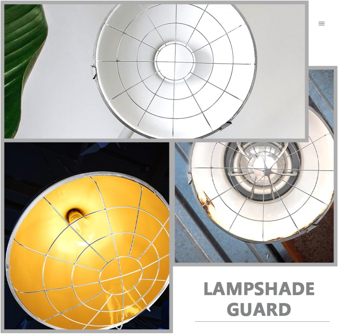 Retro Mesh Lamp Cover Overhead Light Guard for Ceiling Lights Vintage Bulb Guard Accessory Iron Wire Mesh