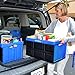 CleverMade Collapsible Storage Bins - Royal Blue 3 Pack 62L - Stackable Containers Heavy Duty Capacity Folding Crates - Space-Saving for Home