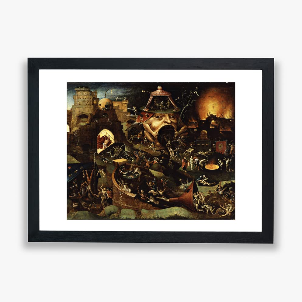 Hieronymus Bosch Christ dans les limbes impression murale encadrée pour un salon de caractère