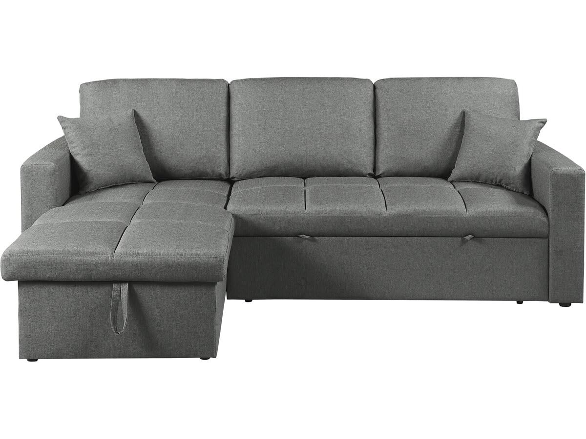 Habitat et Jardin Canapé d'angle Convertible/réversible Style Bubble Alain - 3 Places - Gris