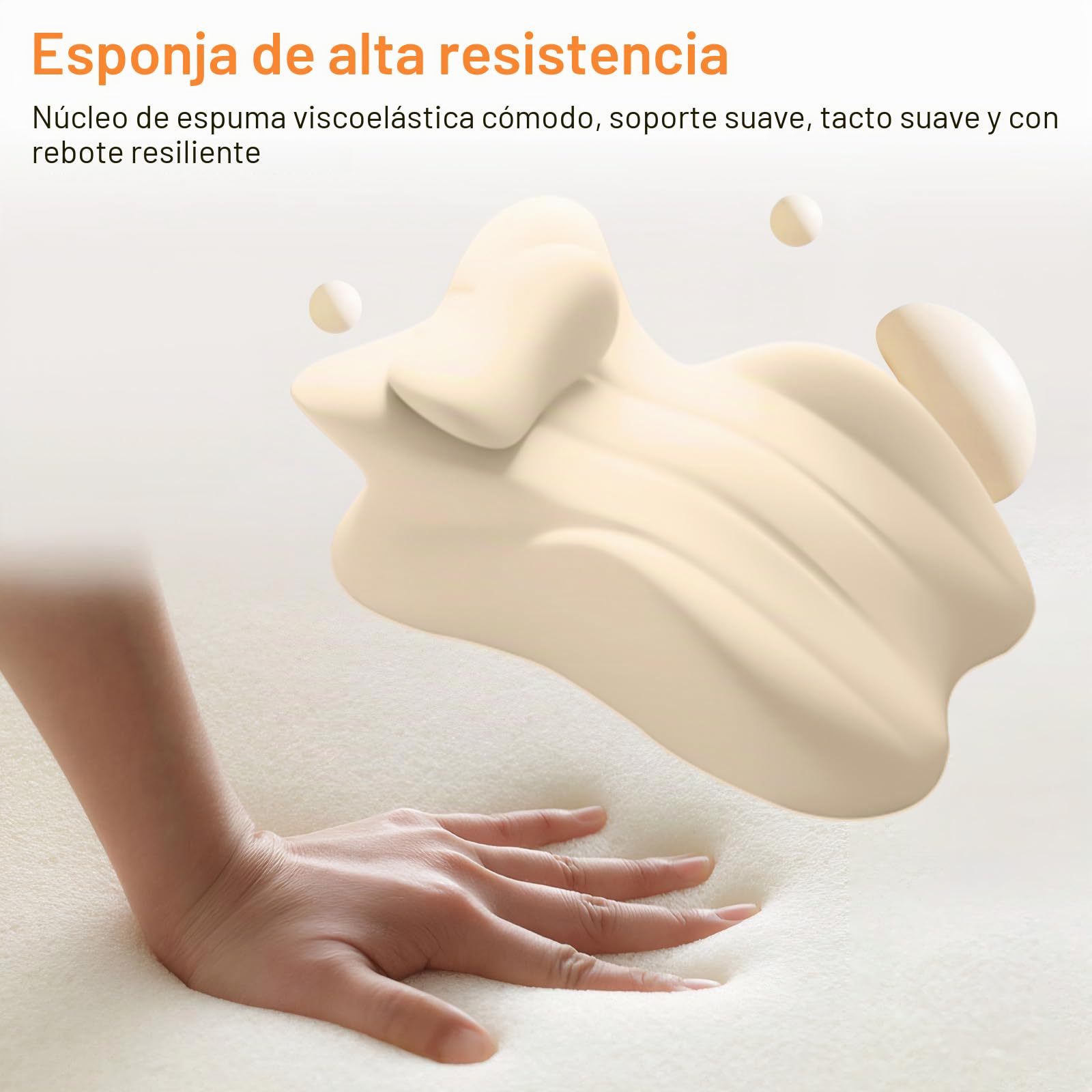 MINGPINHUIUS Cojín de cuña, cojín de Lectura y cojín Lumbar, cojín de relajación para Cama, sofá y Suelo, cojín ortopédico de Apoyo contra el Dolor de Espalda y Cuello, de Espuma viscoelástica