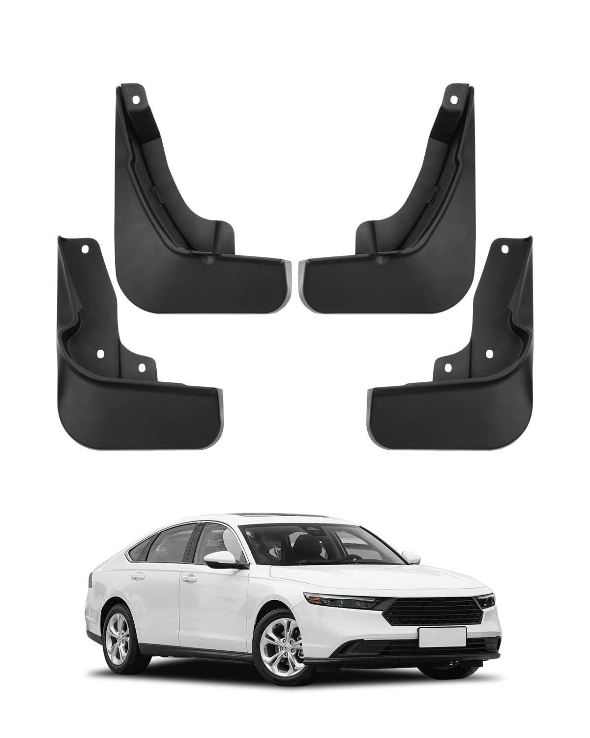 Itrims Plastic Car Accessories Exterior Mud Flaps Splash Guard 4pcs