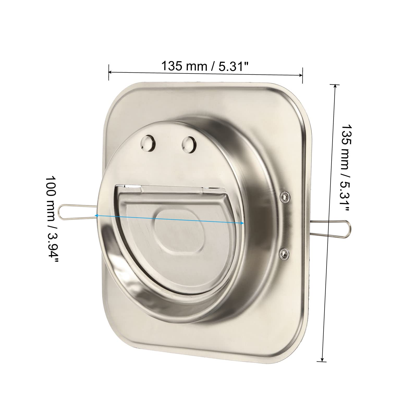 PATIKIL 4" Backdraft Damper with Ducting Hose Clamp - Image 2