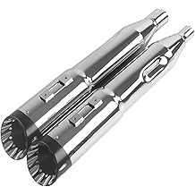 5.0'' Stepped Pipes for Harley Slip On Mufflers Touring 2017-Later Upgrading