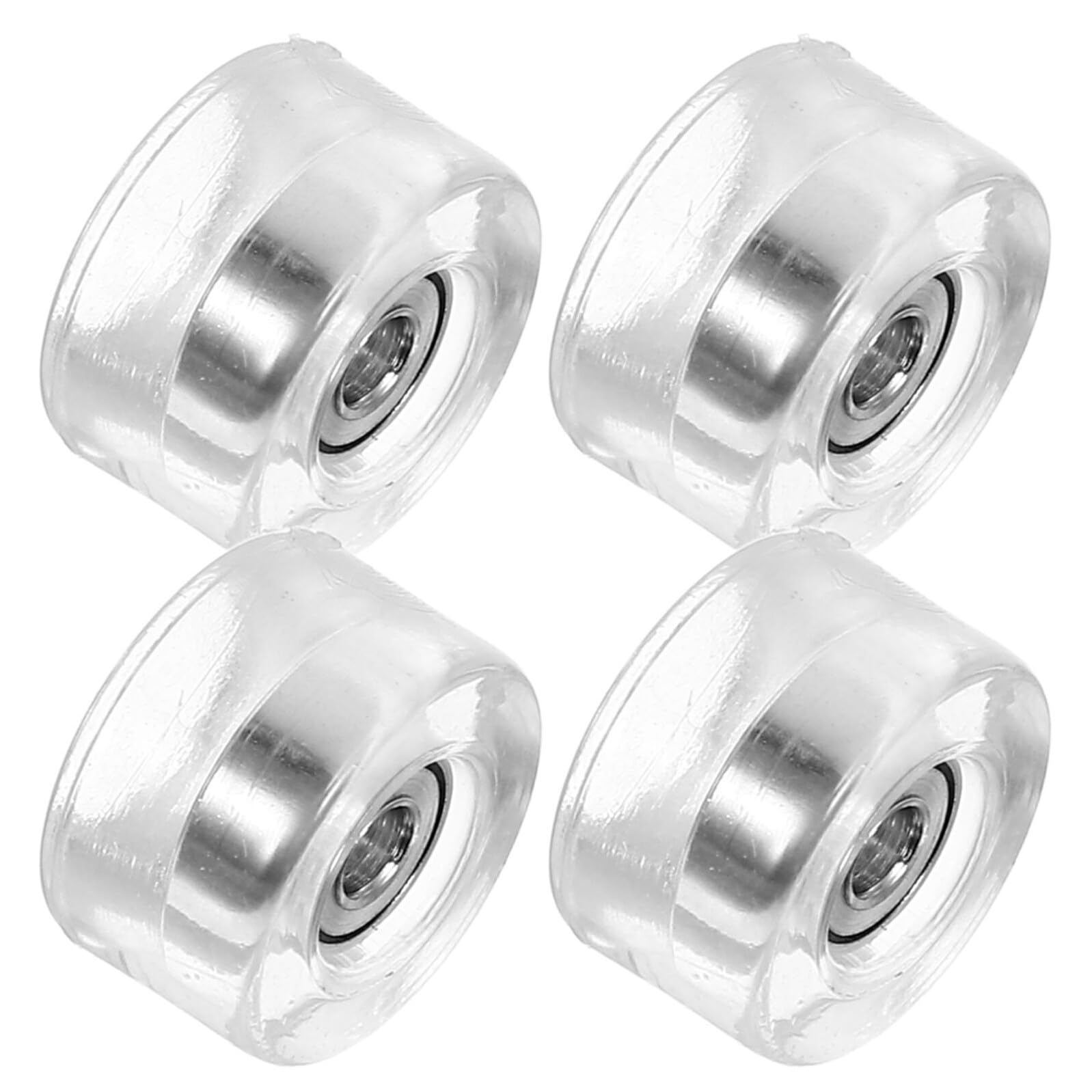 Finger Skateboard Rollen 4 Stück Transparent mit Kugellagern Leichte Skateboard Räder für Fingerboard Zubehör Vielseitig für Training Tricks