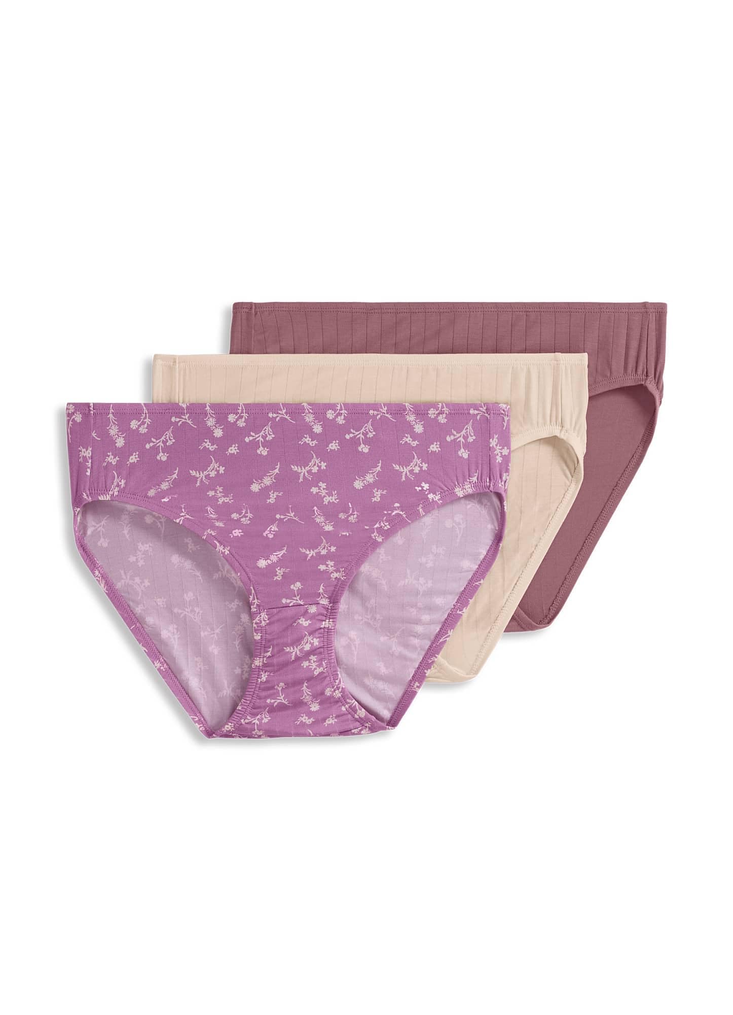 Jockey Women's Underwear 100% Cotton Elance Bikini - 3 Pack