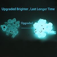 Vista 6 de 20 piezas de elfos de árbol que brillan en la oscuridad, accesorios para jardín de hadas, mini gnomos luminosos fantasmas, decoraciones en miniatura