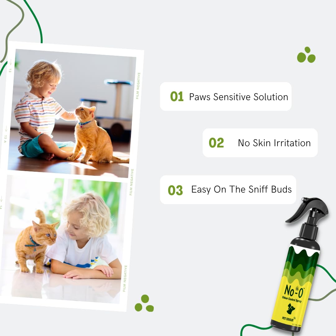 No-O Cat Litter Spray 200 ml | Odour Eliminator & Litter Box Freshener | Removes Bad Smell Instantly | Long-Lasting Freshness for Cat Areas 3