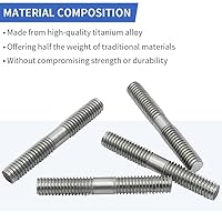Vista 2 de Kit de tuercas de perno de titanio compatible con Yamaha Raptor 660 660R YFM660 YFM660R 2001 2002 2003 2004 2005 OEM # 90116-06541-00 90179-06668-00