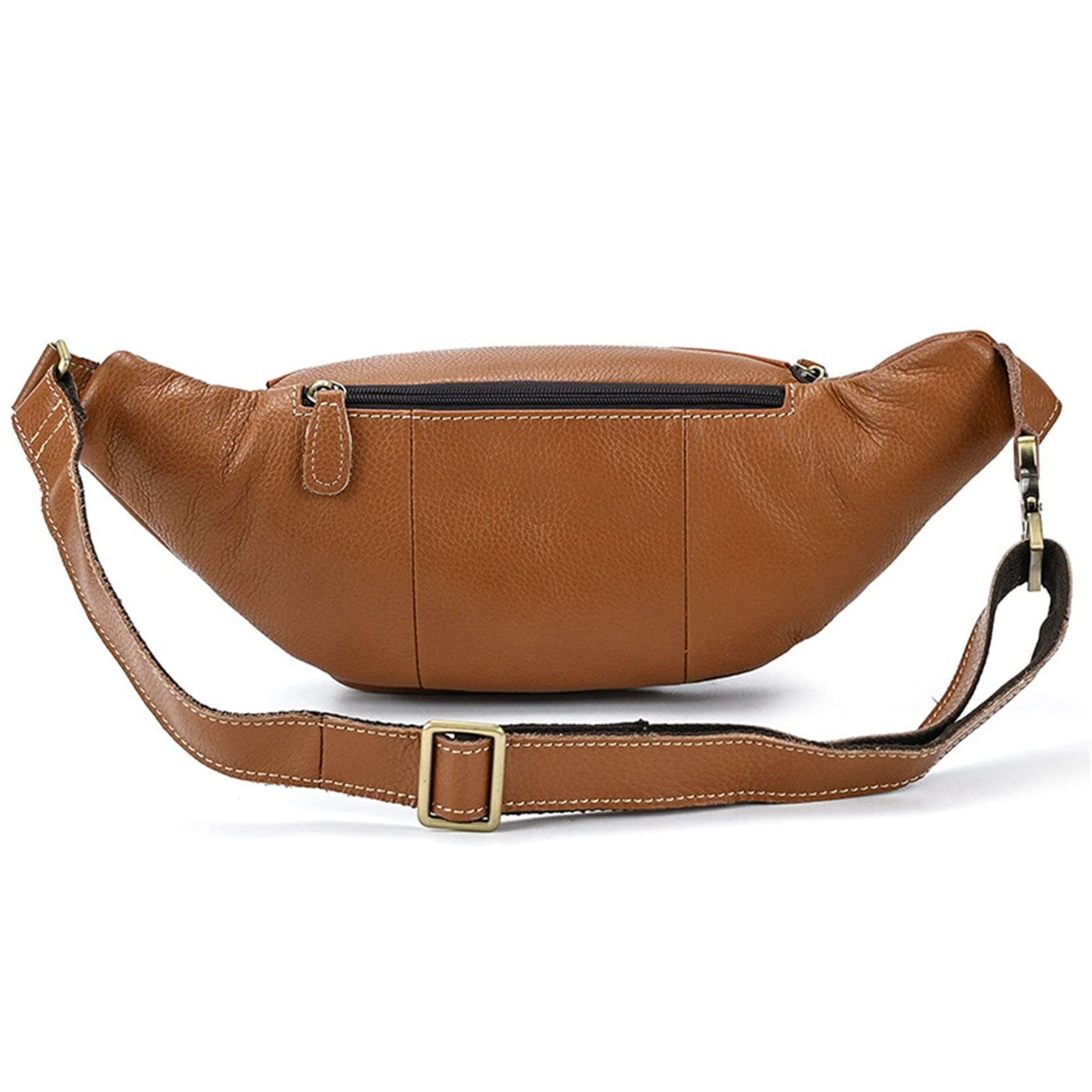 Stylisch Umhängetasche Bauchtasche Gürteltasche, Echtes Leder Taille Tasche for Mann Frauen Mode Fanny Pack Hüfte Bump Bag Telefonbeutel for Hund Walking Festival Wandern Radfahren Gürteltasche Reise
