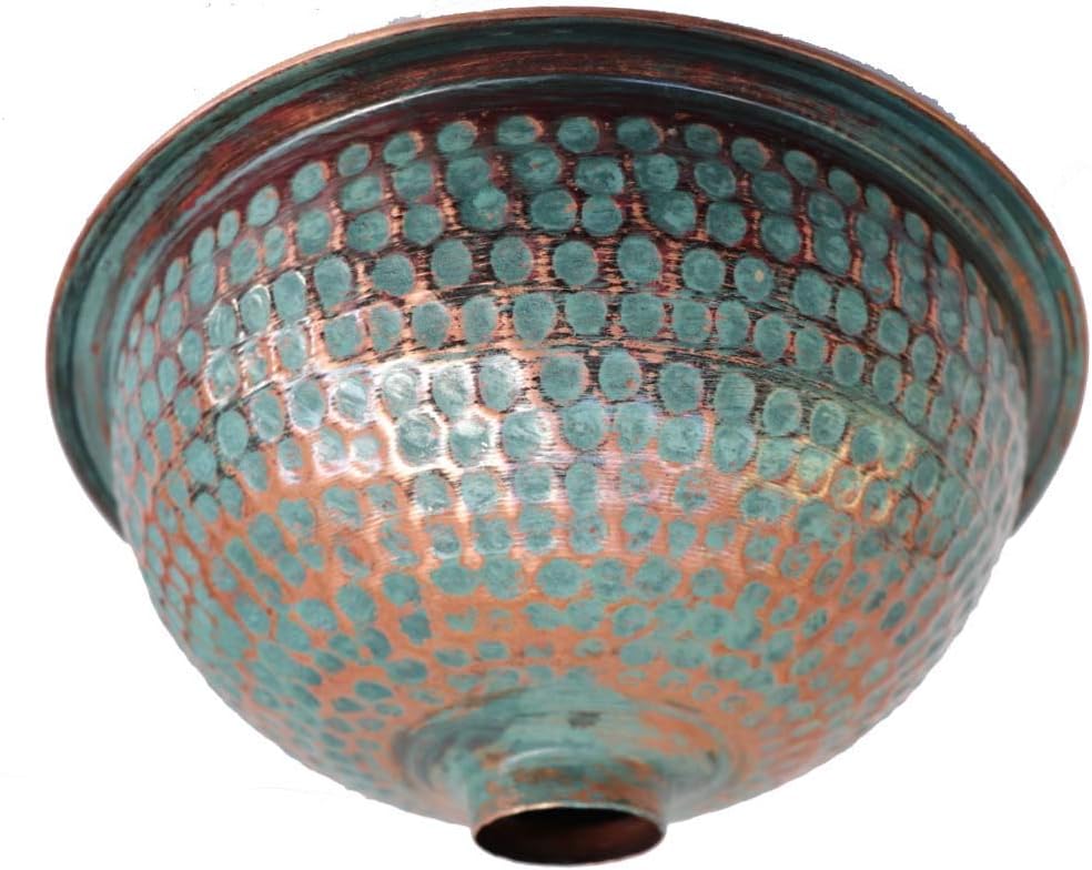 Rustic Oil Rubbed Green Patina Bathroom Sink