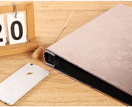 Vista 12 de Vienrose - Álbum grande de fotos (1000 compartimentos), funda de piel sintética, para álbum de boda, familiar, bebé, aniversario, graduación