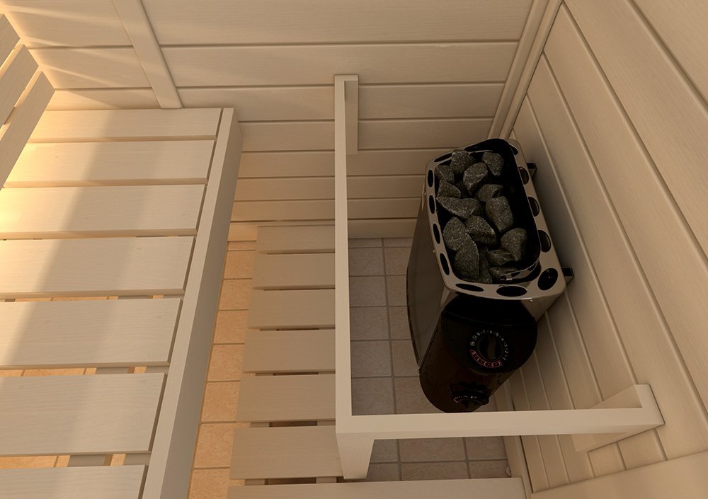 Sauna Poêle Électrique SAWO Mini X NB Trendline 3,6 kW 230V 400V avec Thermostat Minuterie