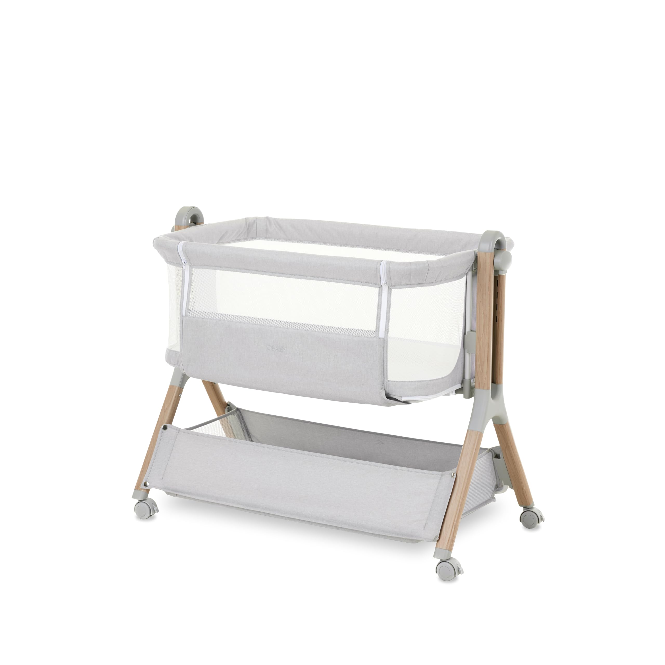 Obaby Bedside Crib, Grey