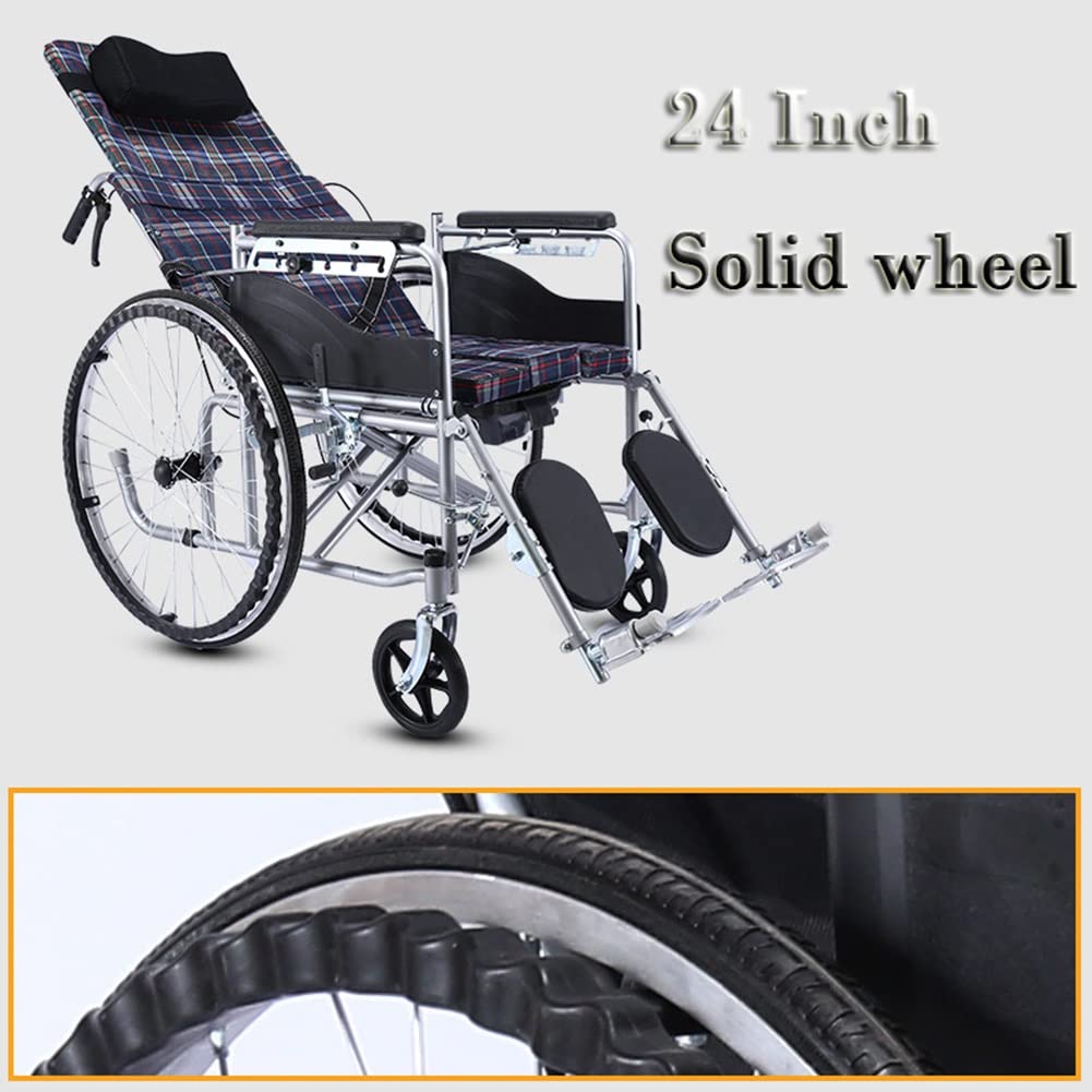 Akcesoria 61.0 cm tylne koło, antypoślizgowe solidne koło ze stopu aluminium, dla osób starszych, niepełnosprawnych instrukcja/czarny/24 cale