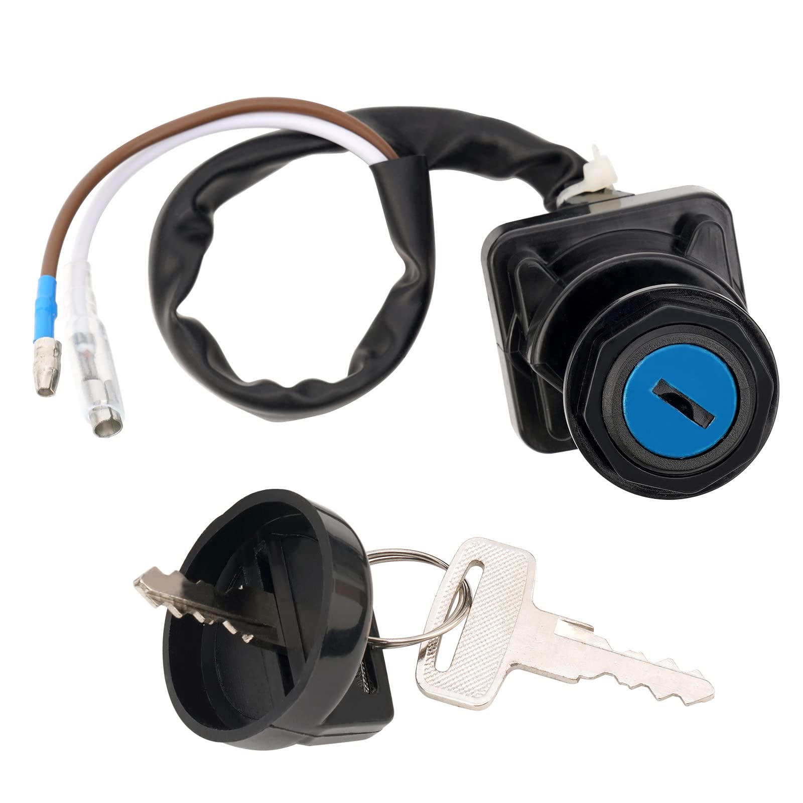AHL Ignition Key Switch 27005-61132 ‎Compatible with Kawasaki Bayou 220 KLF220A 1996-2002;Lakota 300 KEF300A 1995-1999;Prairie 300 KVF300 1999;Prairie
