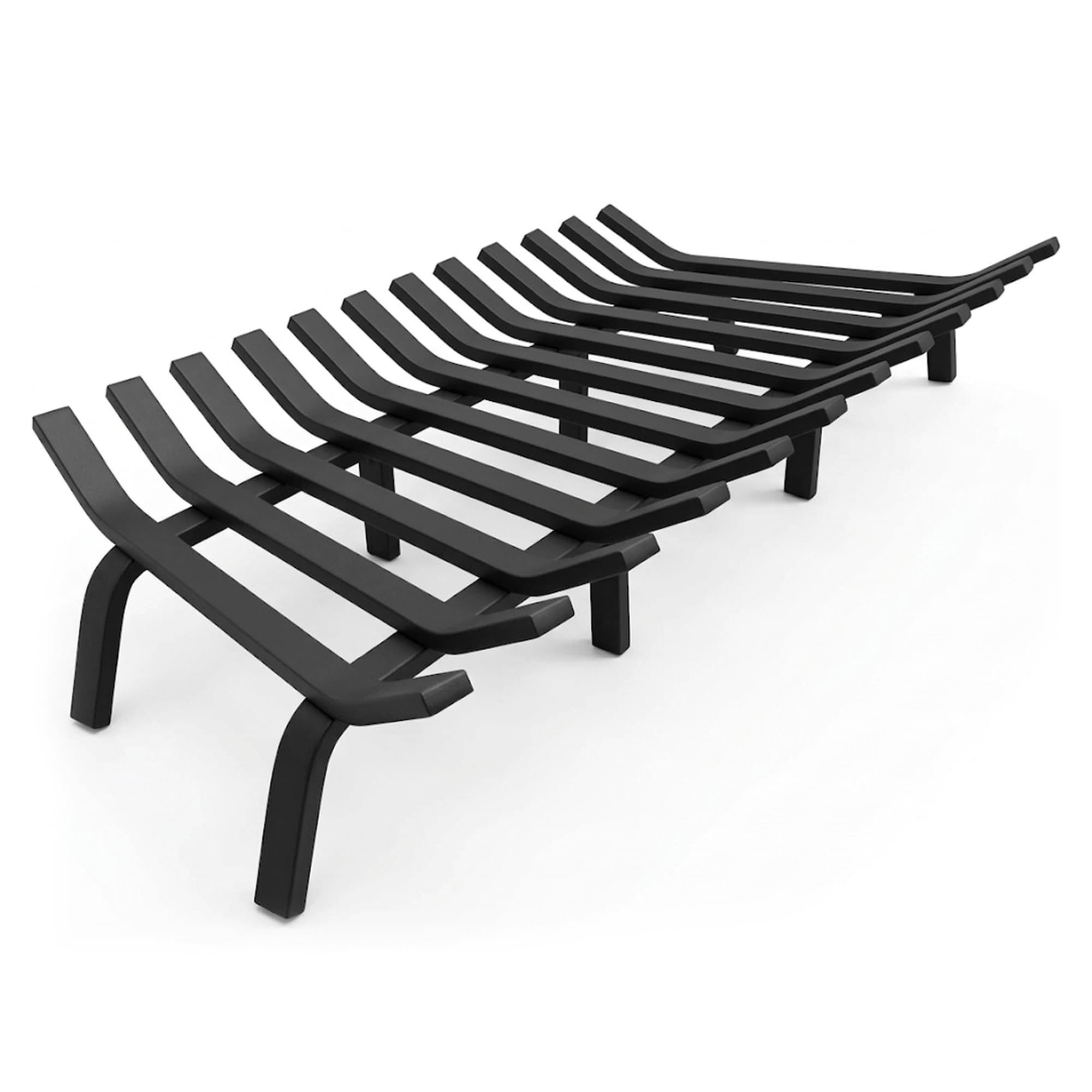 Woodeze 36-Inch Lifetime Heavy-Duty Steel Fireplace Grate, Log Holder