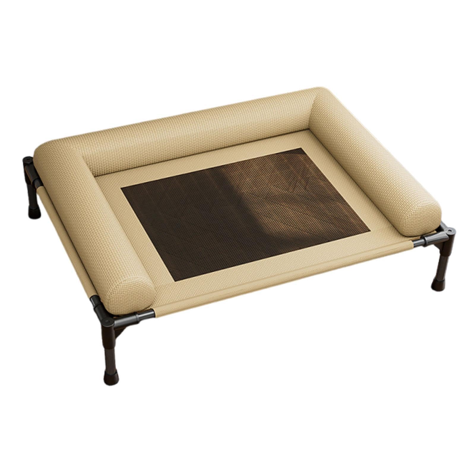 Panier pour chien surélevé jaune M pour un repos frais en intérieur