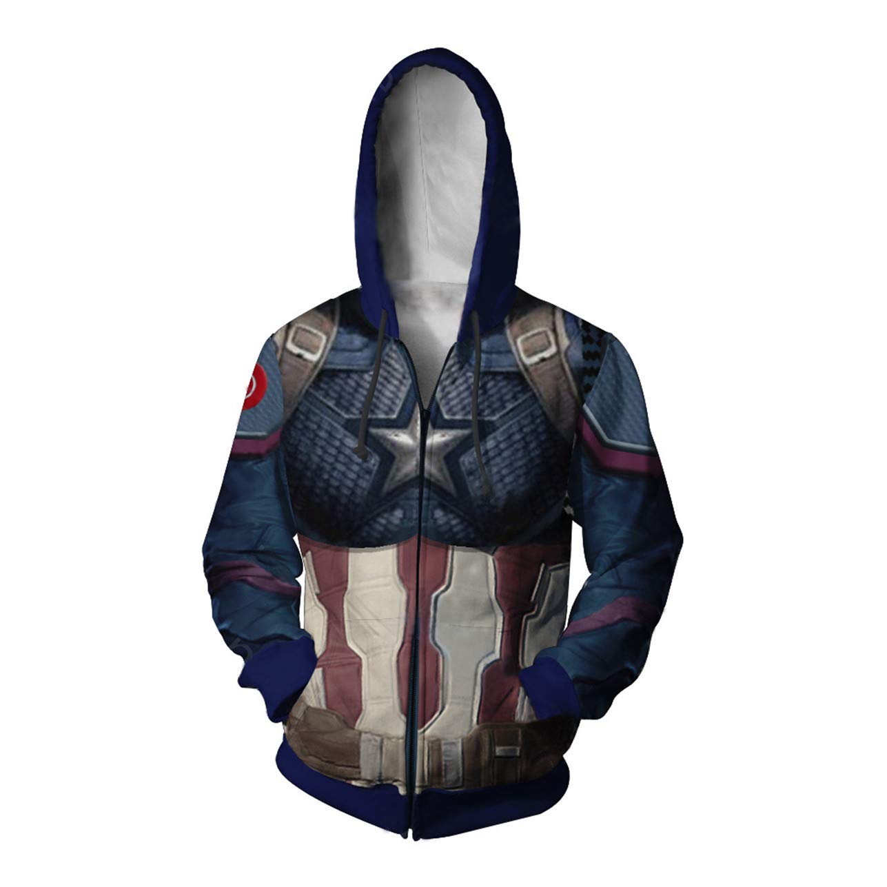 WKDFOREVER 3D Captain Fashion Cosplay Hoodie Jacket