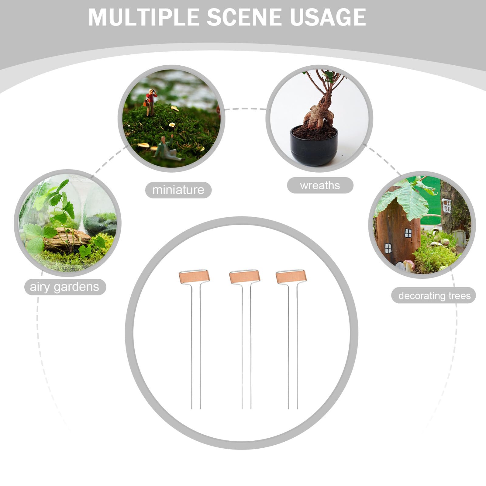 25 Stück Pflanzenidentifikationsetiketten Gartenmarkierungen für Pflanzen Etiketten für Gartenpflanzen Metall -Boden -Tag Gemüsegartenmarkierungen Silver
