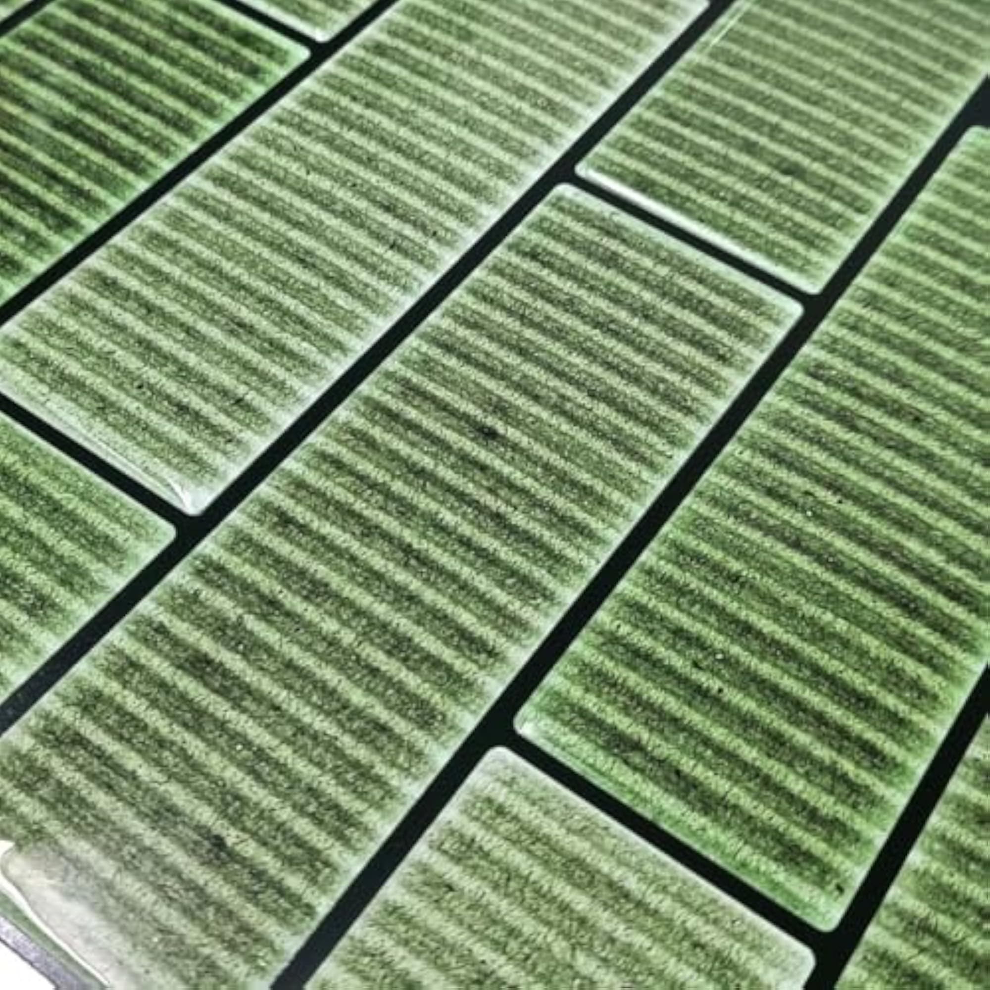 Olive Green Subway Peel and Stick Wall Tile