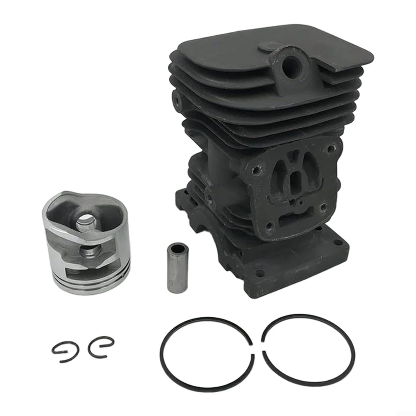 Gruppo cilindro in metallo da 37 mm con kit pistone per motoseghe MS170/MS180/MS171/MS181/MS181C, pezzo di ricambio per la manutenzione di giardini e cortili esterni