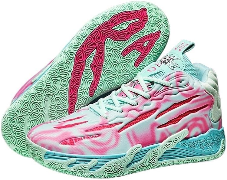 Unisex High-top Basketball Shoes, Non-Slip Rubber Outsole Ideal for Outdoor Training and Games
