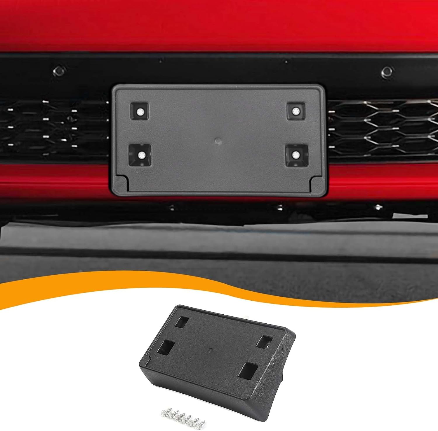 Hoolcar Front License Plate Frame Dodge Durango 2021 2022 2023 2024 Car License Plate Mounting Bracket Holder, Black