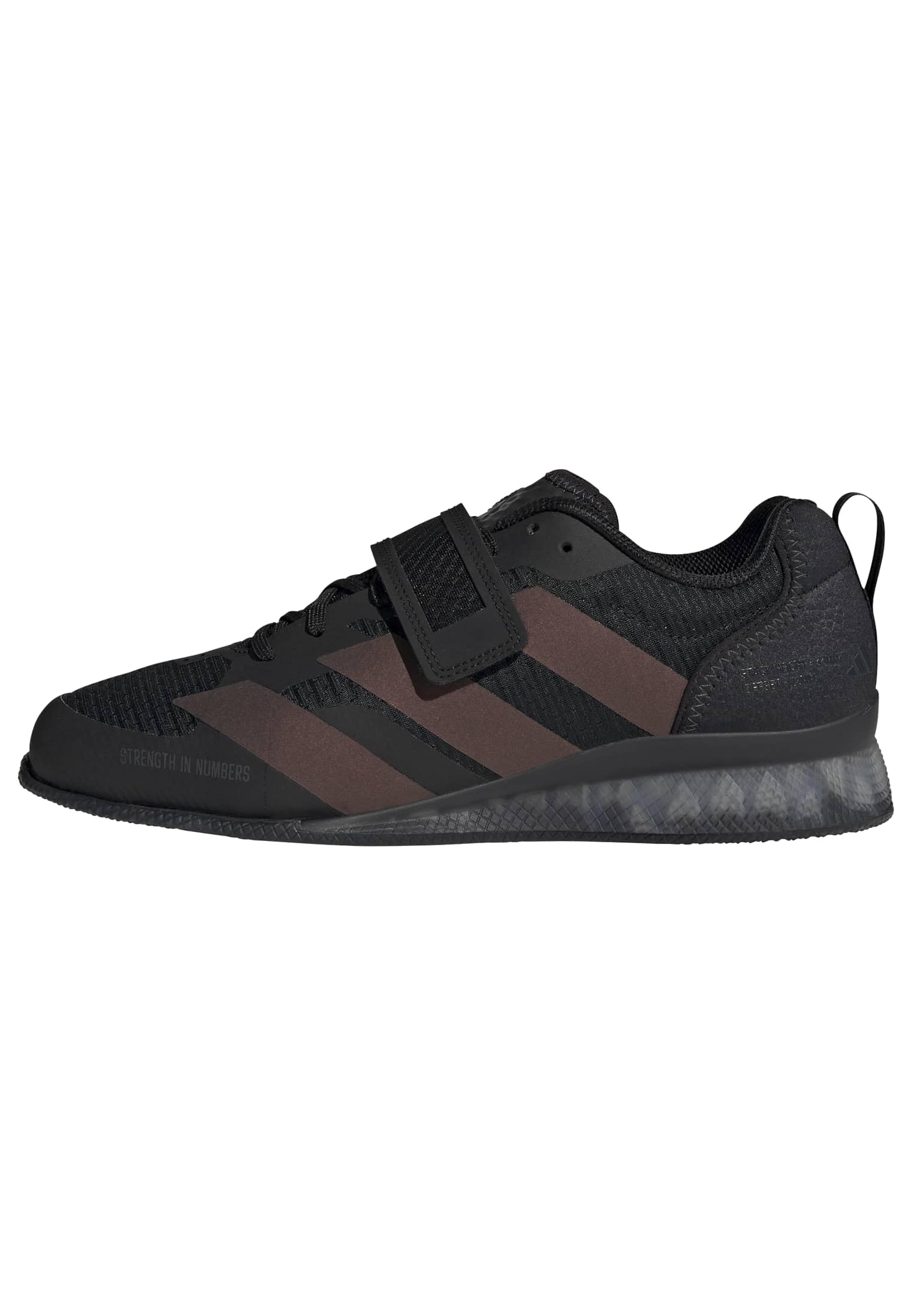 Mens Adipower Weightlifting 3 Sneakers Shoes - Black