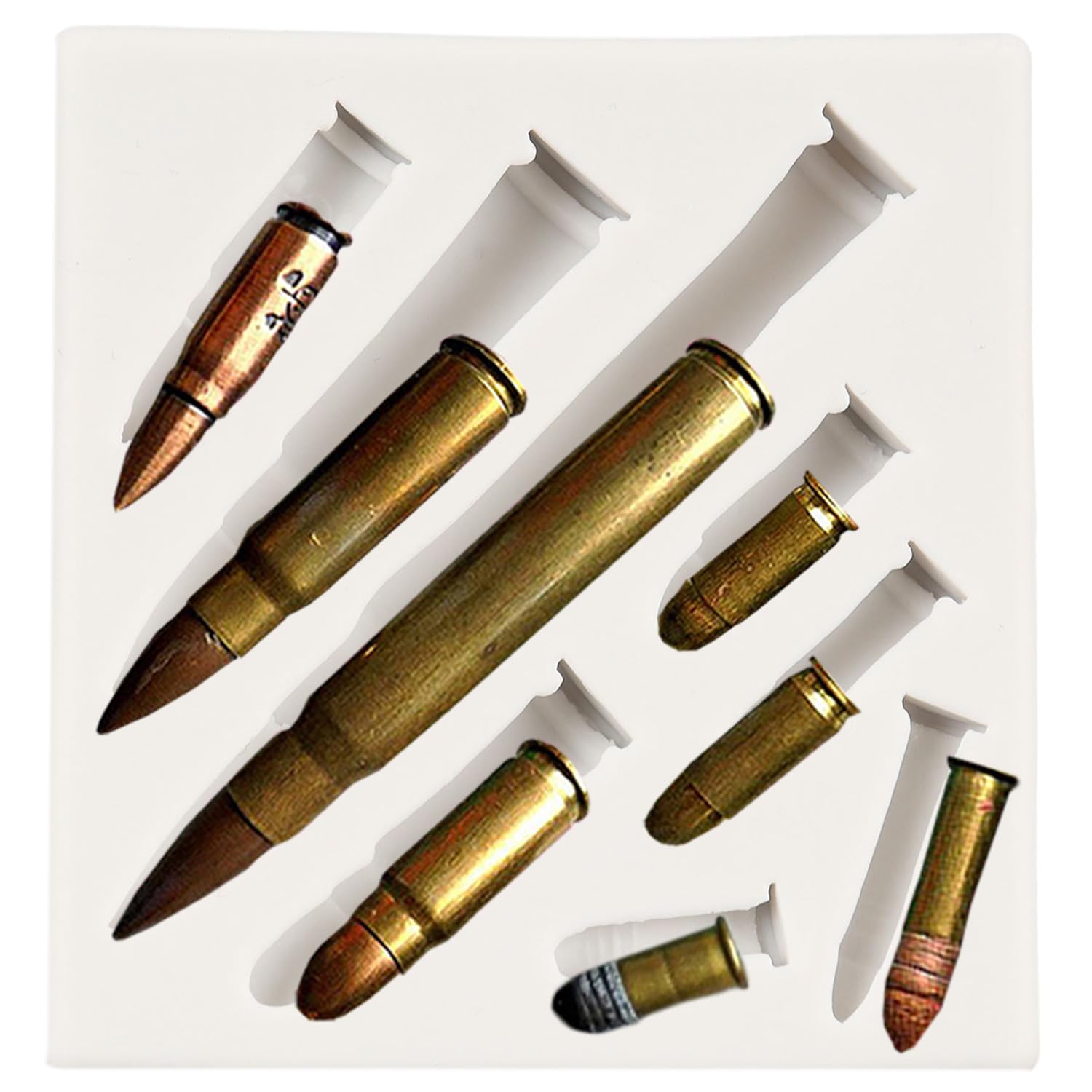 Bullet Silicone Mold Fondant Candy Chocolate Molds For Baby Birthday Cake Decoration Cupcake Topper Sugar Craft Polymer Clay Gum Paste