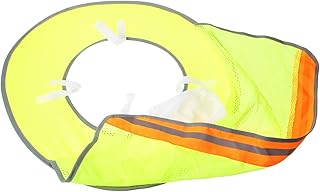 iplusmile Sombra para Casco Seguridad Sombra de Cuello de Sombrero Color Sombra de Casco Cubierta de Casco Duro Sombrero Duro Sombra de ala Completa Spandex elástico Yellow