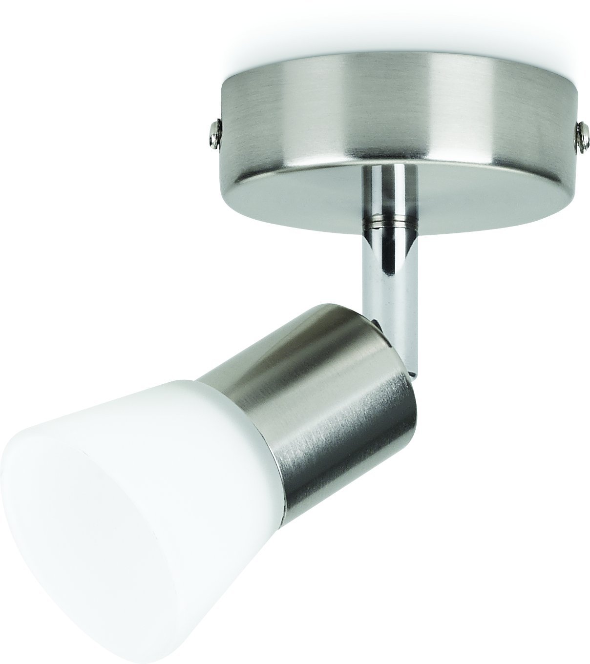 Signify Philips Essentials Decagon Spot Nickel (1 x 4.3W 230V LED Light Included), 4.5 W [Energy Class A]