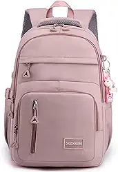 Mochila Impermeável Feminina Escolar Fashion Mochila Nylon Casual Feminina de Grande Capacidade para Notebook de 15,6 polegadas