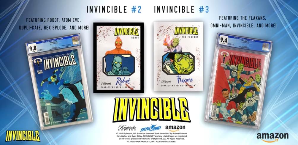 2025 Invincible Season 1 Keepsake Premiere Hobby & Blaster Box Bundle