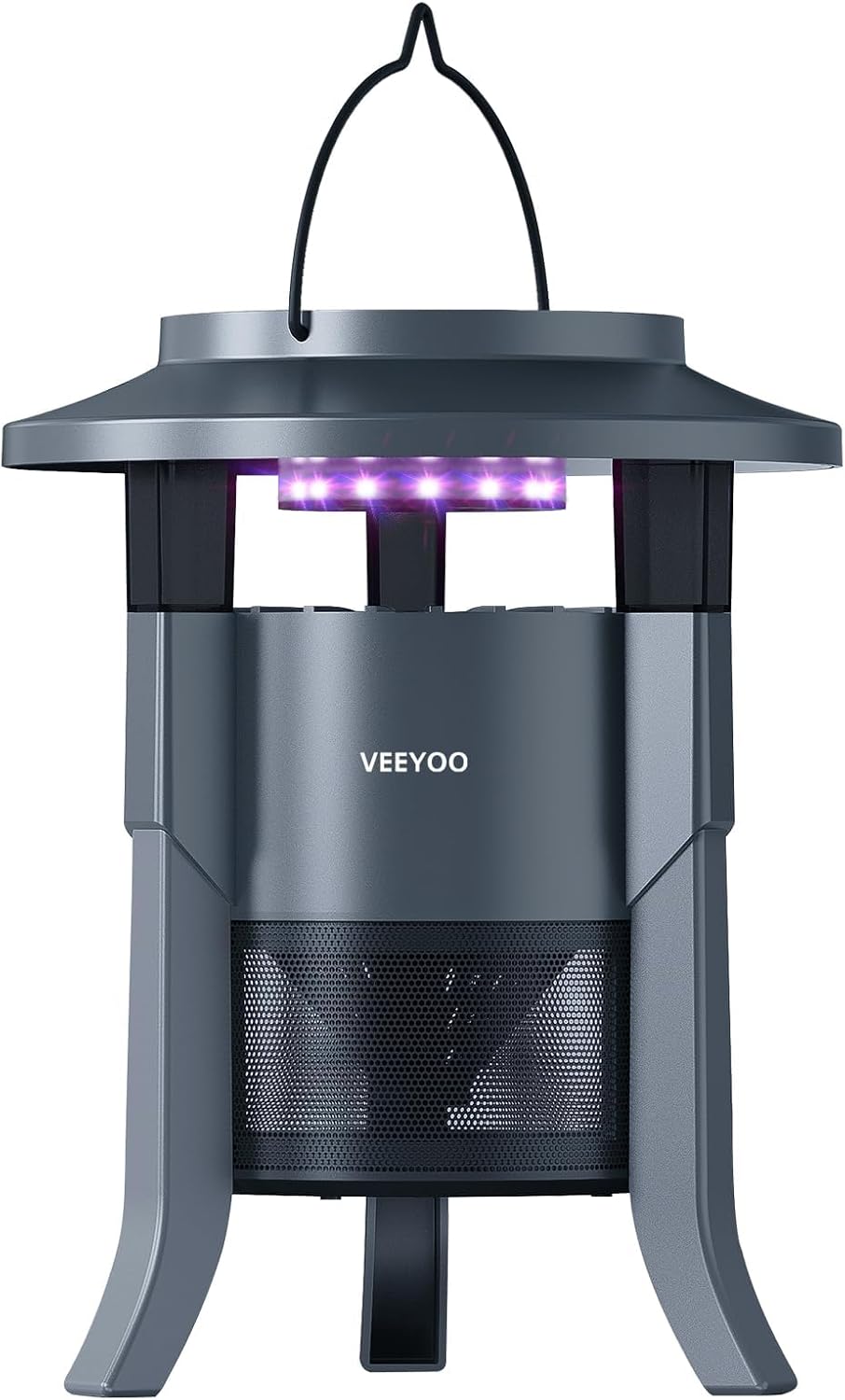 Mosquito Trap & Bug Zapper Indoor Outdoor, Fly Trap with LED Light, Fan, Sleep and Timer Modes, Black