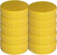 Vista 11 de 10 tapas de plástico corlored para frascos de conservas, tapas de almacenamiento a prueba de fugas, compatibles con tarros Mason de silicona, tapas