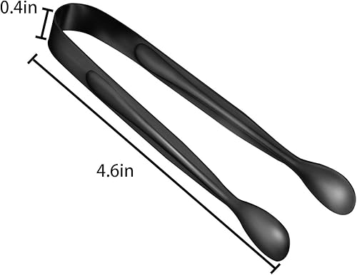 Miniatura 8 de Paquete de 10 pinzas pequeñas de hielo para azúcar, mini pinzas de acero inoxidable para servir aperitivos, para fiestas, café, té, vino, cocina,