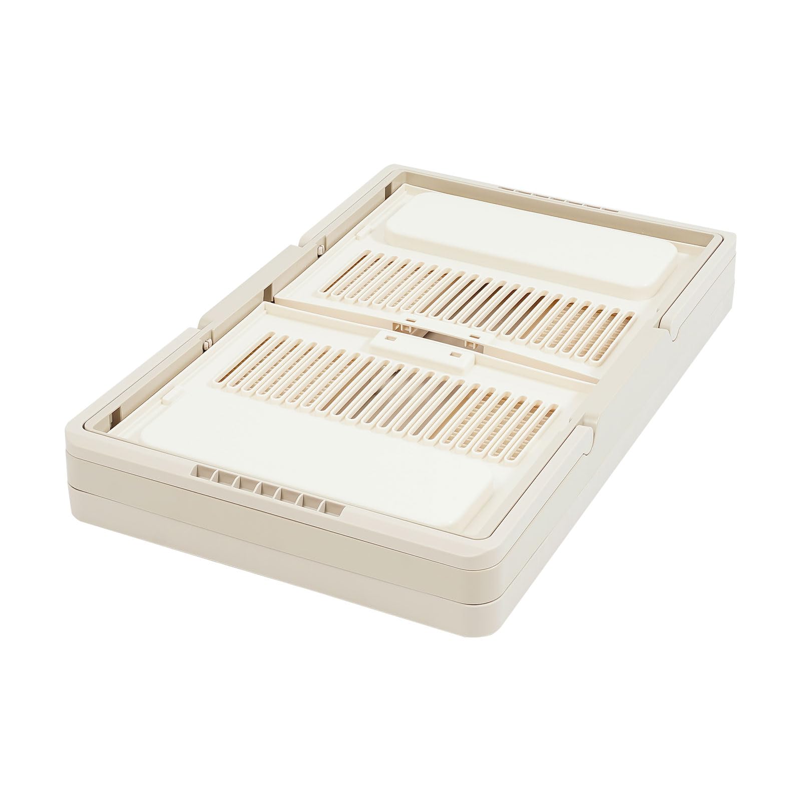 Faltbarer Wäschekorb HIPS PP Stapelbarer Aufbewahrungsbehälter Tragbar für Zuhause Büro 64x40x33.5cm