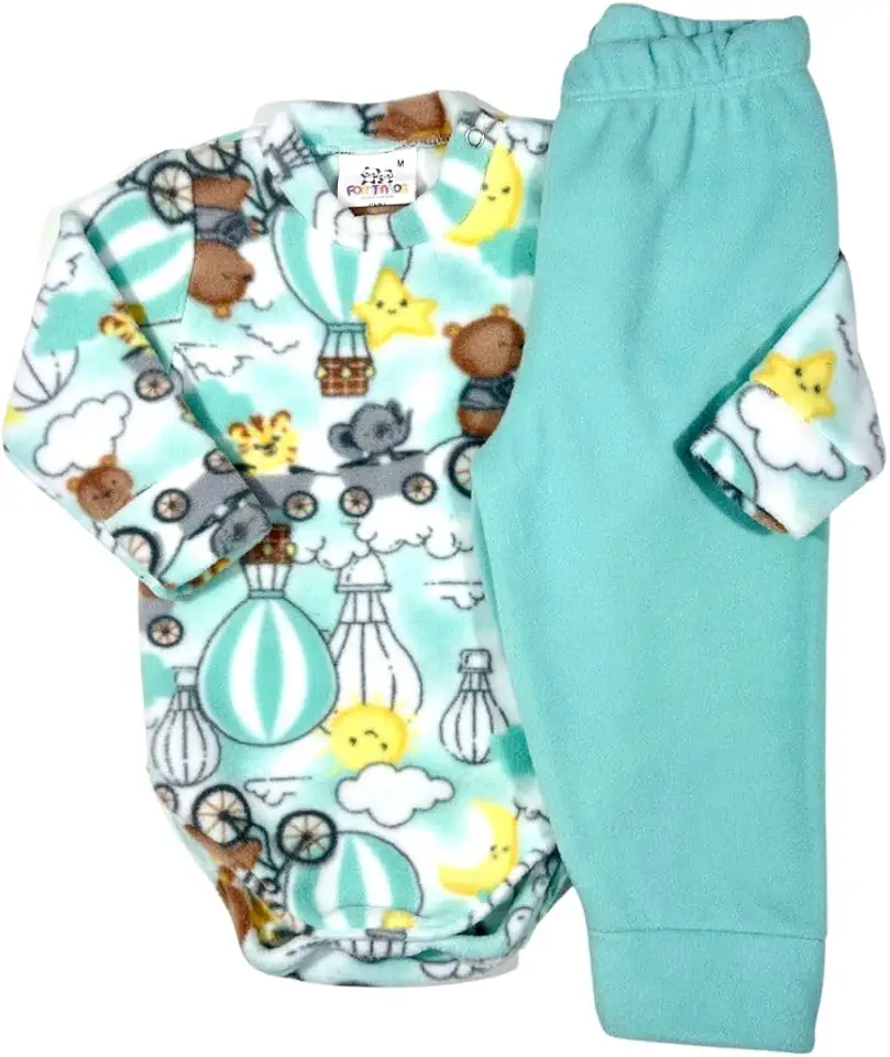 Conjunto Body Calça Soft Pettenati Bebê Inverno Anti-pilling
