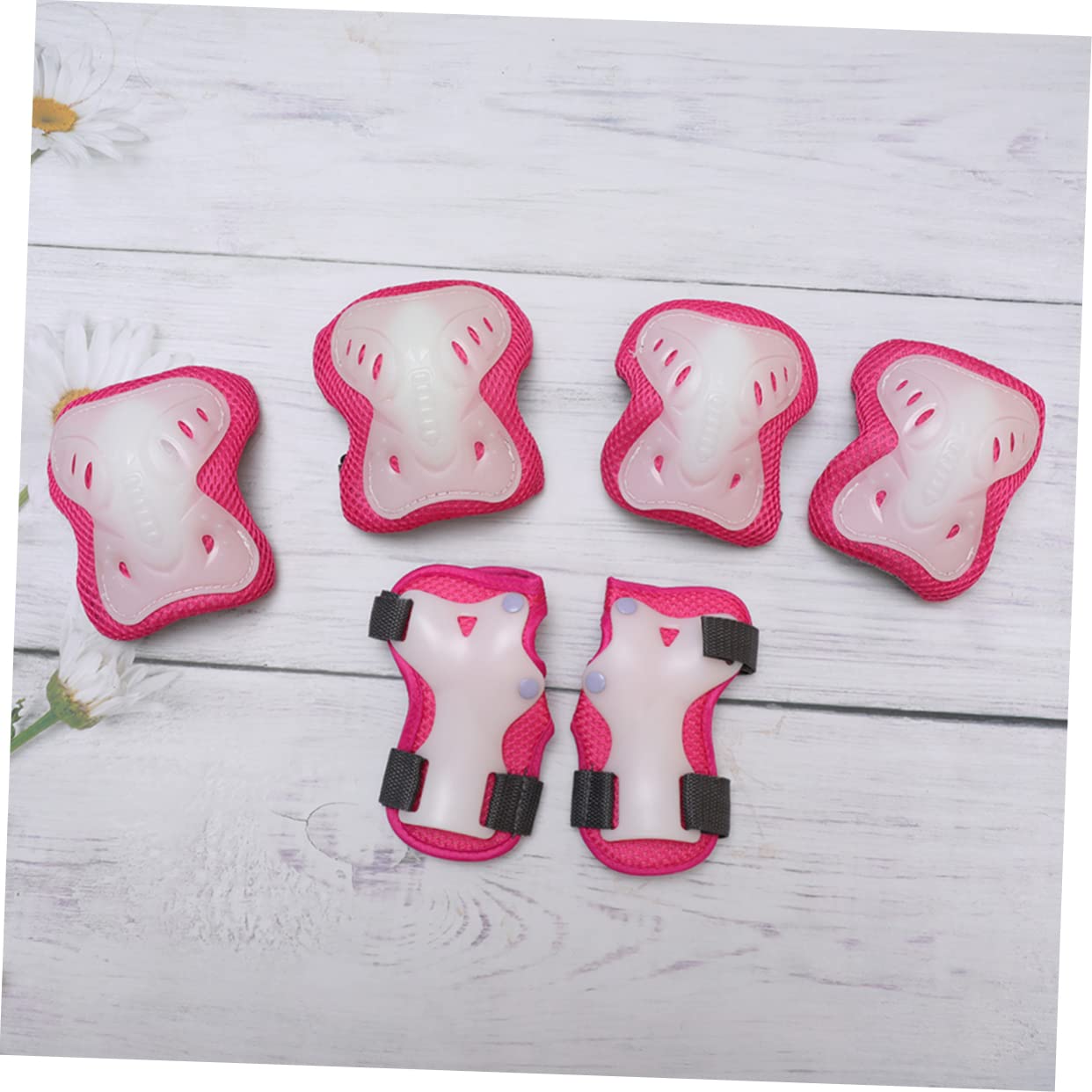 SUPVOX 6pcs Kid Skating Protective Gear Set Wrist Guards Skate Pads Sliding Plate Protectors Outdoor Roller Skate Accessories Unisex for Boys Girls