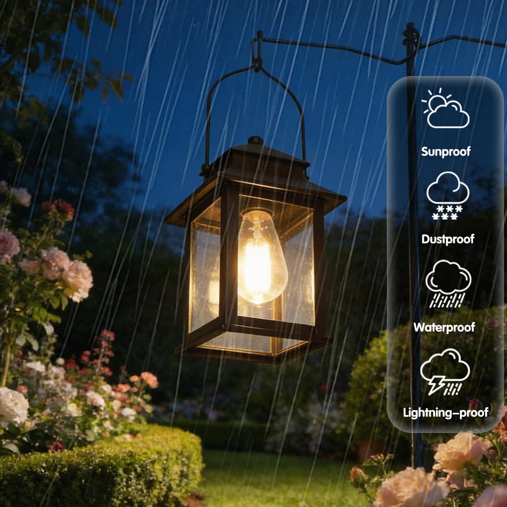 Lampadina Solare Da Esterno, 2 Pezzi 8.5cm Lampadina Solare di Ricambio, Trasparente Lampada Solare con Lampadina a LED Luminosa, per Giardino, Terrazza, Balcone, Prato e Cortile