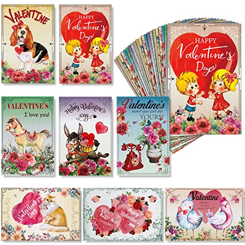 Cartes de Saint-Valentin vintage colorées : le cadeau idéal pour vos fêtes
