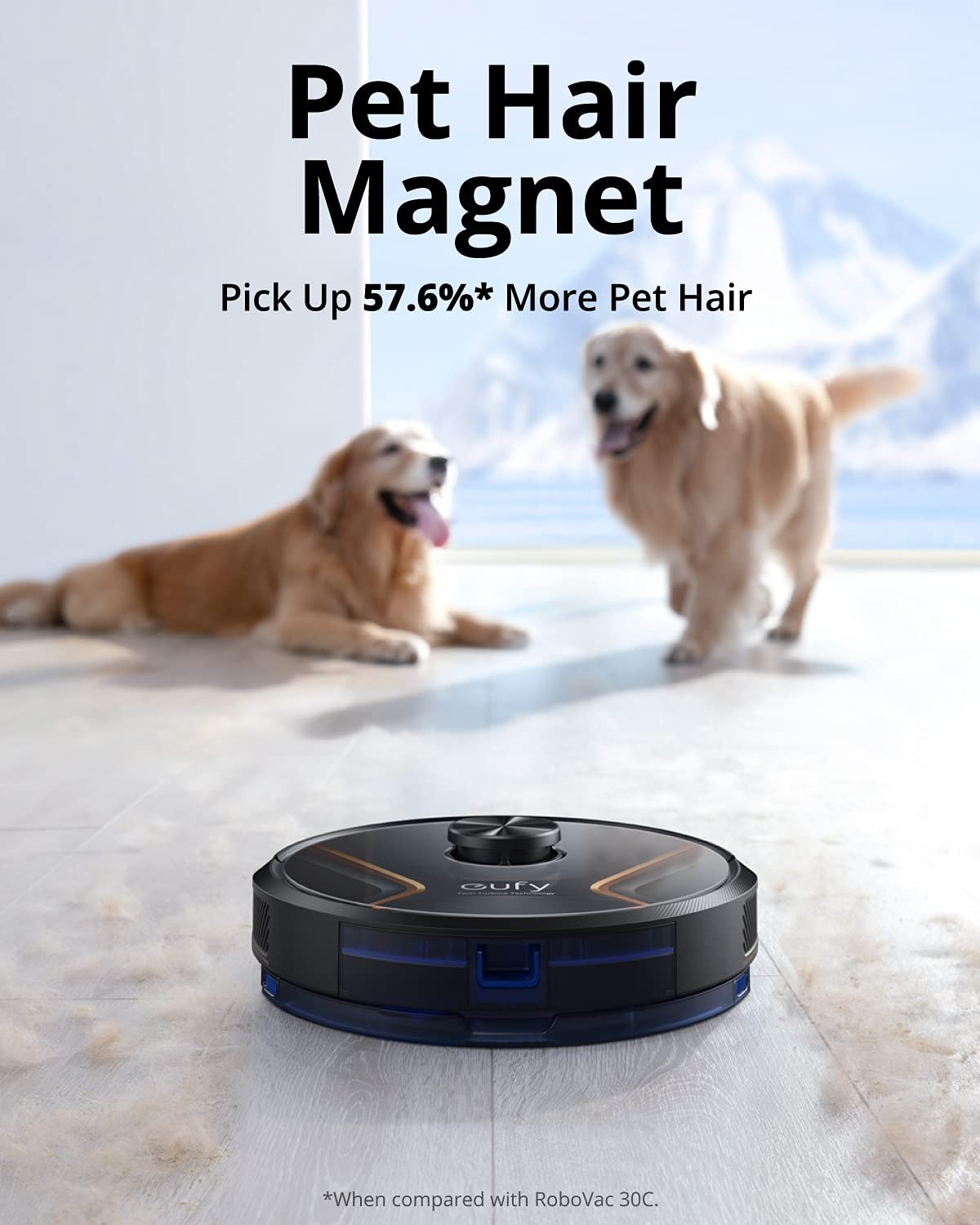 eufy Saugroboter mit Wischfunktion, RoboVac X8 Hybrid, 2X 2000Pa Saugleistung, iPath Lasernavigation, 2-in-1 Sauger & Wischmopp, AI. Map 2.0 Technologie, WLAN-Funktion (Generalüberholt)
