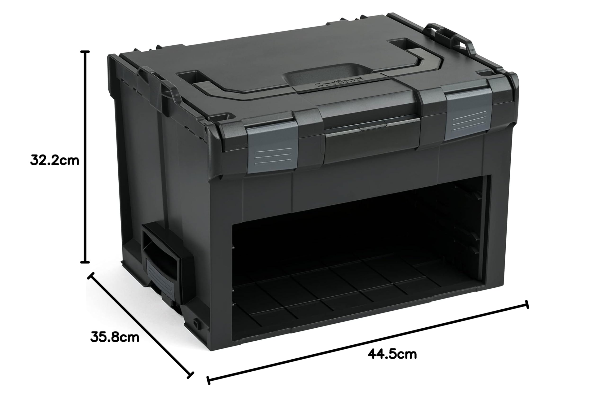 Bosch Sortimo LS-BOXX 306 - Caja de herramientas de plástico vacía (vacía), color negro
