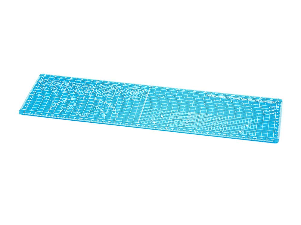Tamiya 74144 podkładka do cięcia Alpha 420x148 mm niebieska, akcesoria modelarskie, narzędzia do majsterkowania, wysokiej jakości akcesoria modelarskie